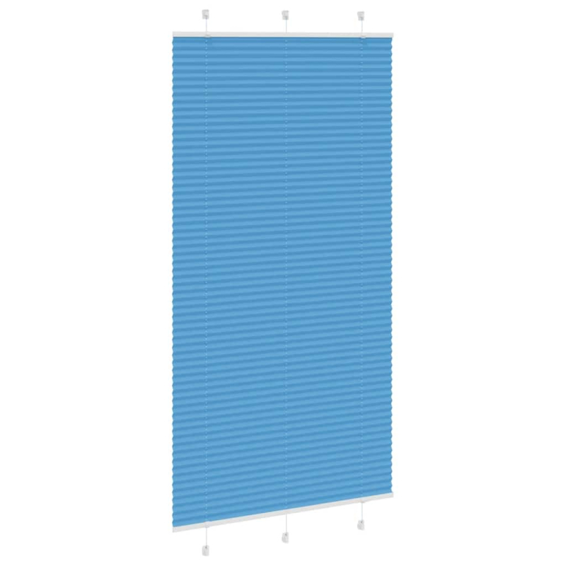 Plissee Blau 105x200 cm Stoffbreite 104,4 cm Polyester