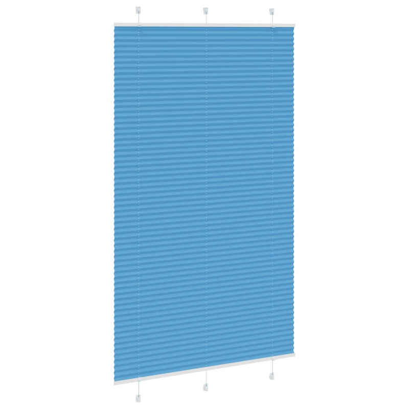 Plissee Blau 120x200 cm Stoffbreite 119,4 cm Polyester