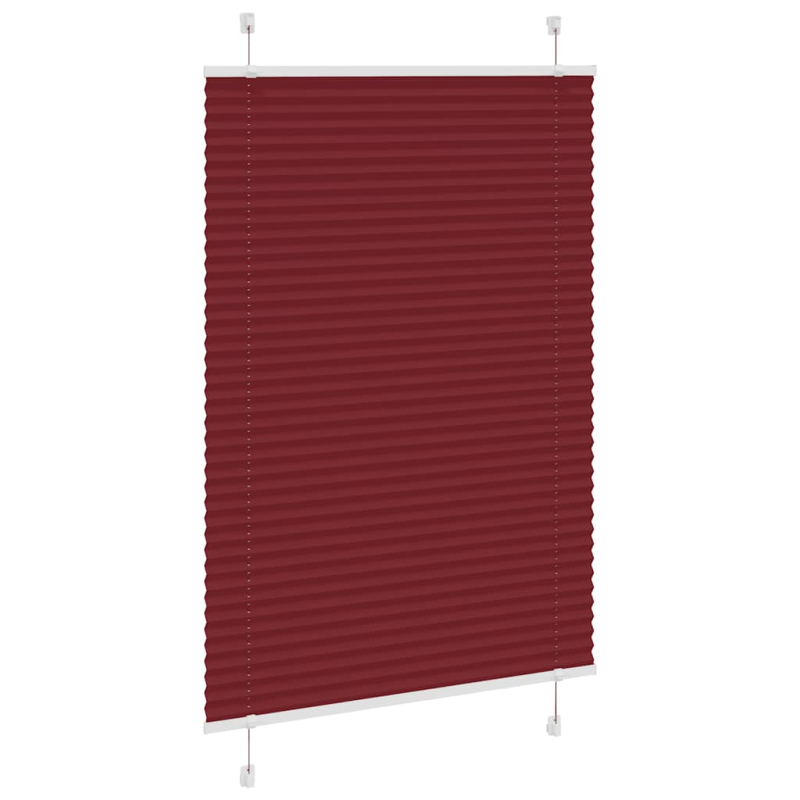 Plissee Bordeauxrot 100x150 cm Stoffbreite 99,4 cm Polyester