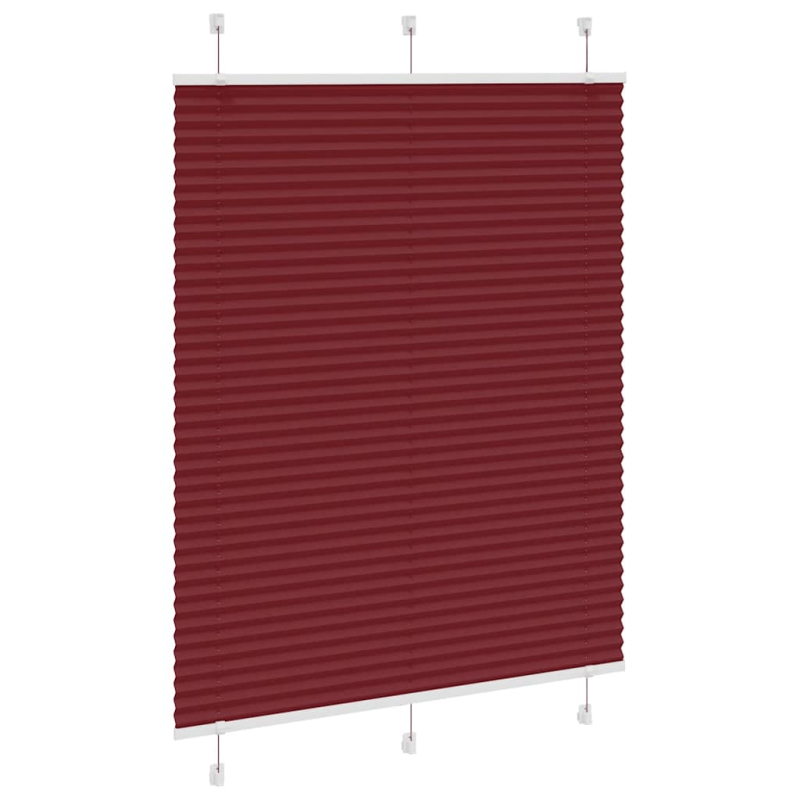 Plissee Bordeauxrot 105x150 cm Stoffbreite 104,4 cm Polyester