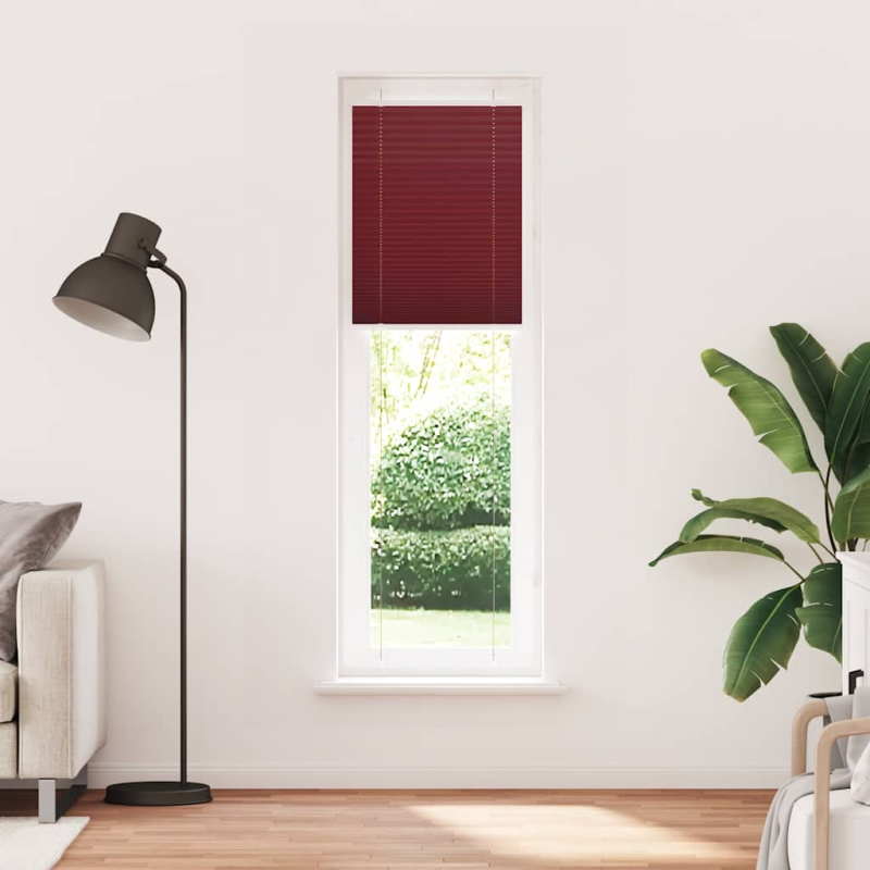 Plissee Bordeauxrot 55x200 cm Stoffbreite 54,4 cm Polyester