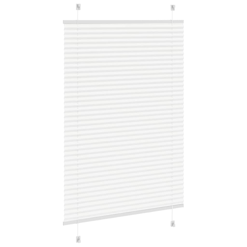 Plissee Weiß 100x100 cm Stoffbreite 99,4 cm Polyester