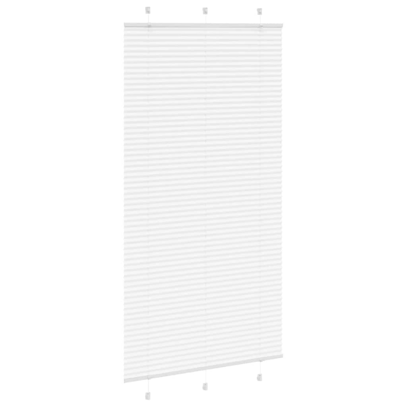 Plissee Weiß 100x200 cm Stoffbreite 99,4 cm Polyester