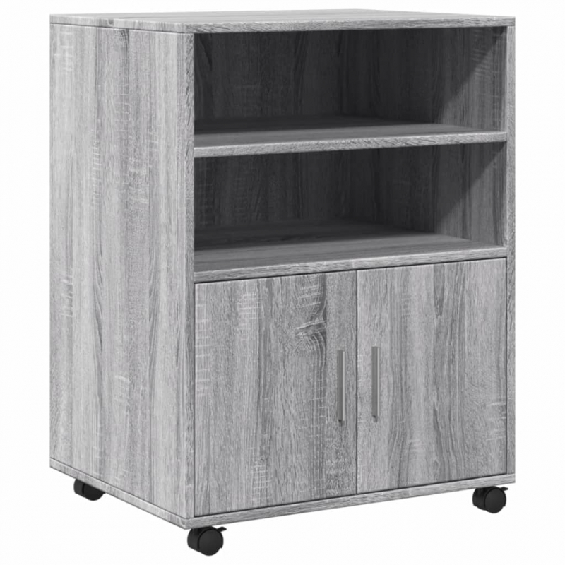 Rollschrank Grau Sonoma 60x48x81 cm Holzwerkstoff