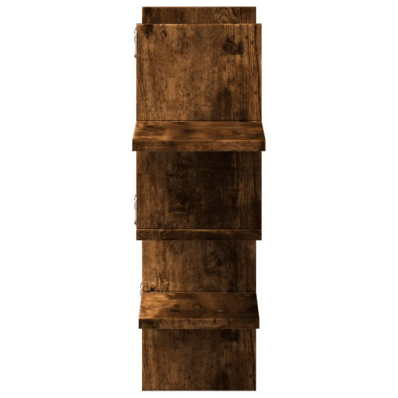 Wandregal Räuchereiche 124,5x18x60,5 cm Holzwerkstoff