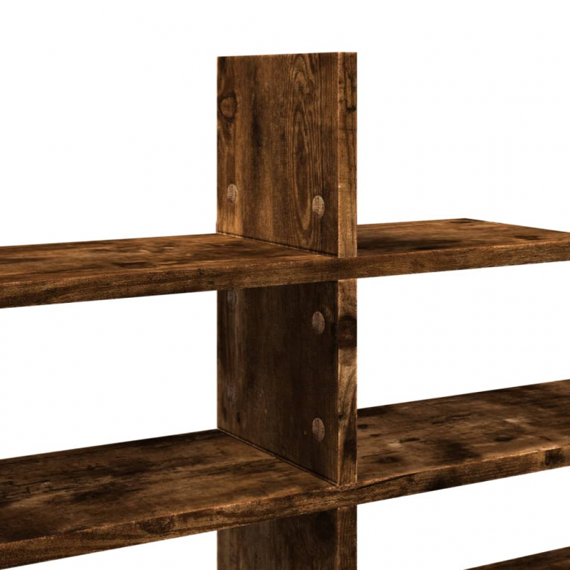 Wandregal Räuchereiche 124,5x18x60,5 cm Holzwerkstoff