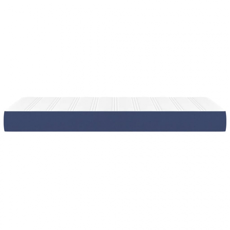 Taschenfederkernmatratze für Kinder Blau 80x160 cm Stoff