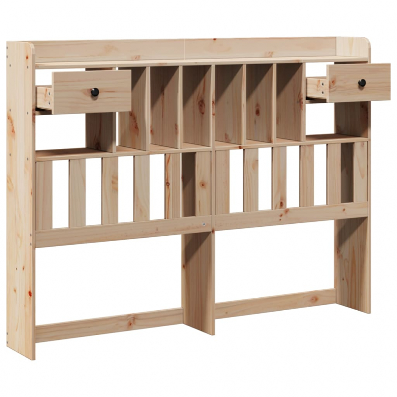 Kopfteil mit Stauraum 160 cm Massivholz Kiefer
