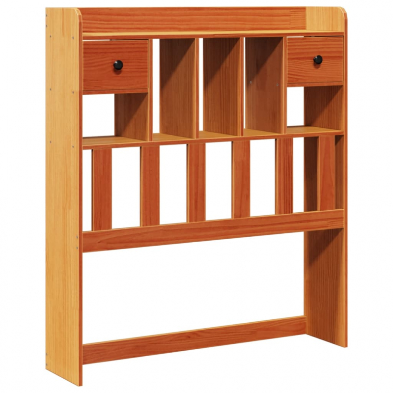 Kopfteil mit Stauraum Wachsbraun 100 cm Massivholz Kiefer