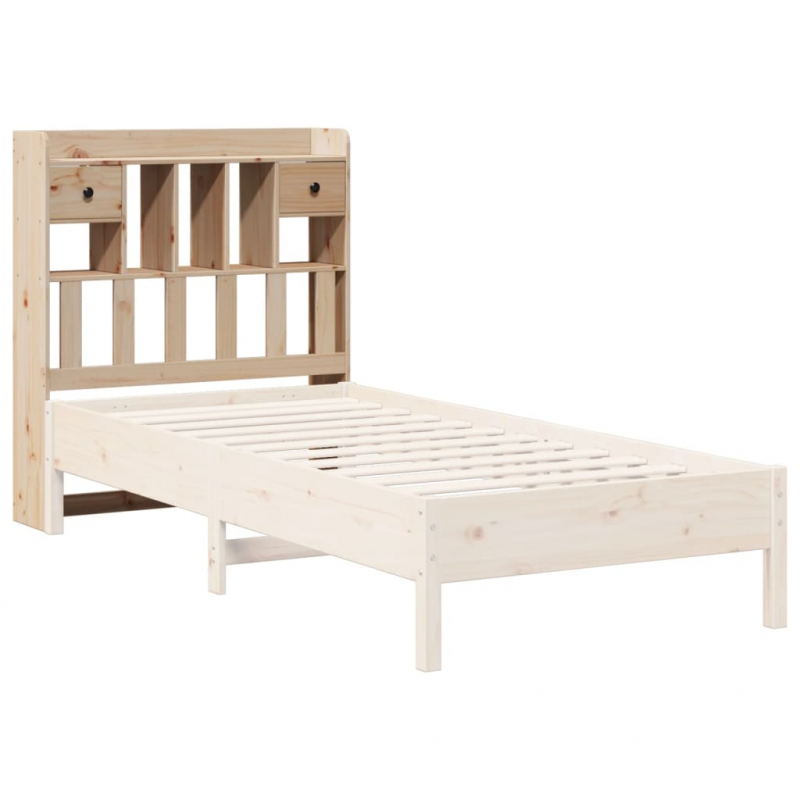 Kopfteil mit Stauraum 90 cm Massivholz Kiefer