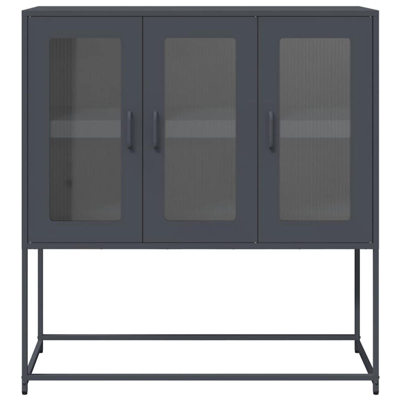 Sideboard Anthrazit 100,5x39x107 cm Kaltgewalzter Stahl