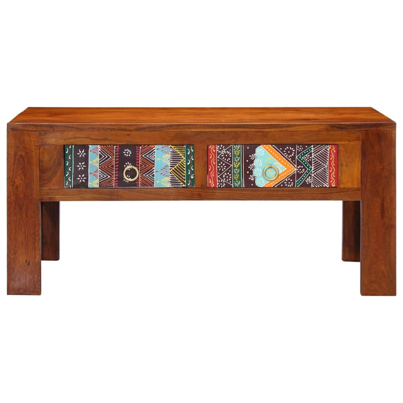 Couchtisch 90x50x40 cm Massivholz Akazie
