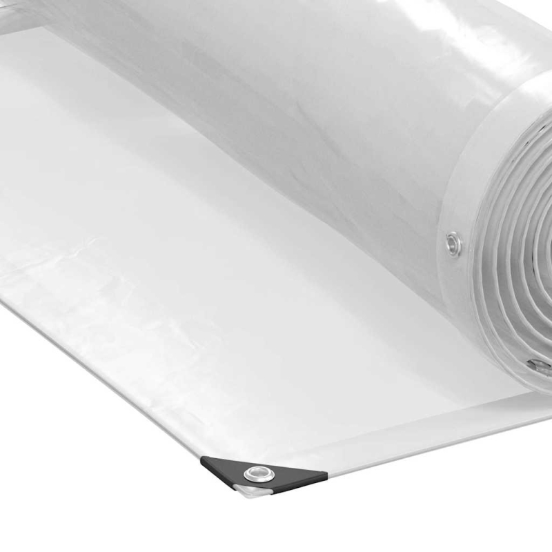 Transparente Plane mit Ösen 1x3 m Polyethylen