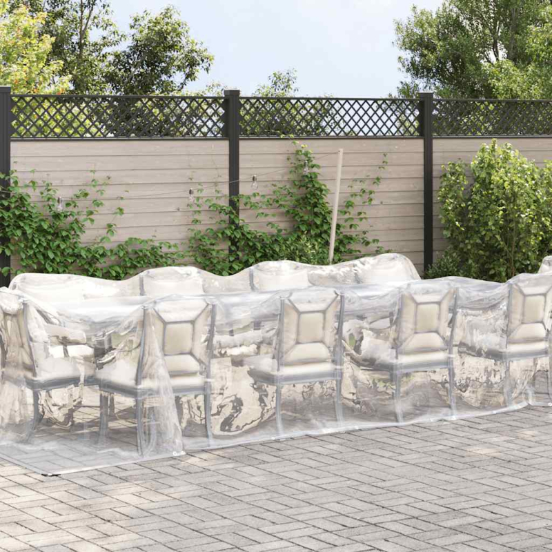 Transparente Plane mit Ösen 3x12 m Polyethylen