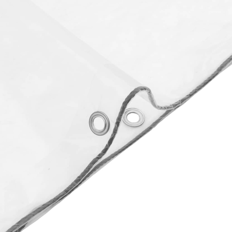 Transparente Plane mit Ösen 4x4 m Polyethylen
