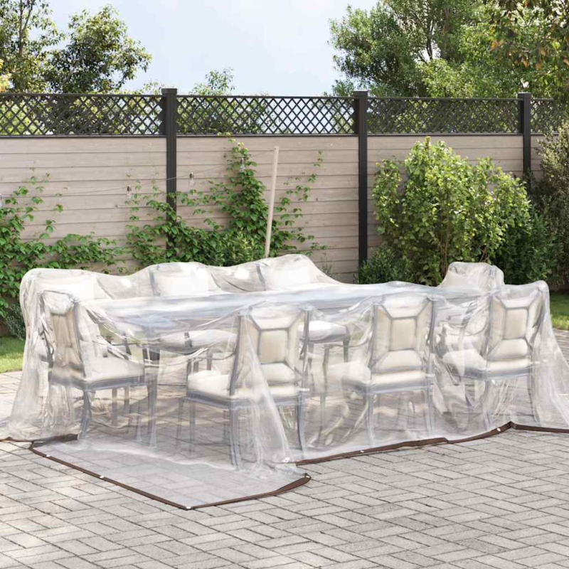 Transparente Plane mit Ösen 4x4 m Polyethylen