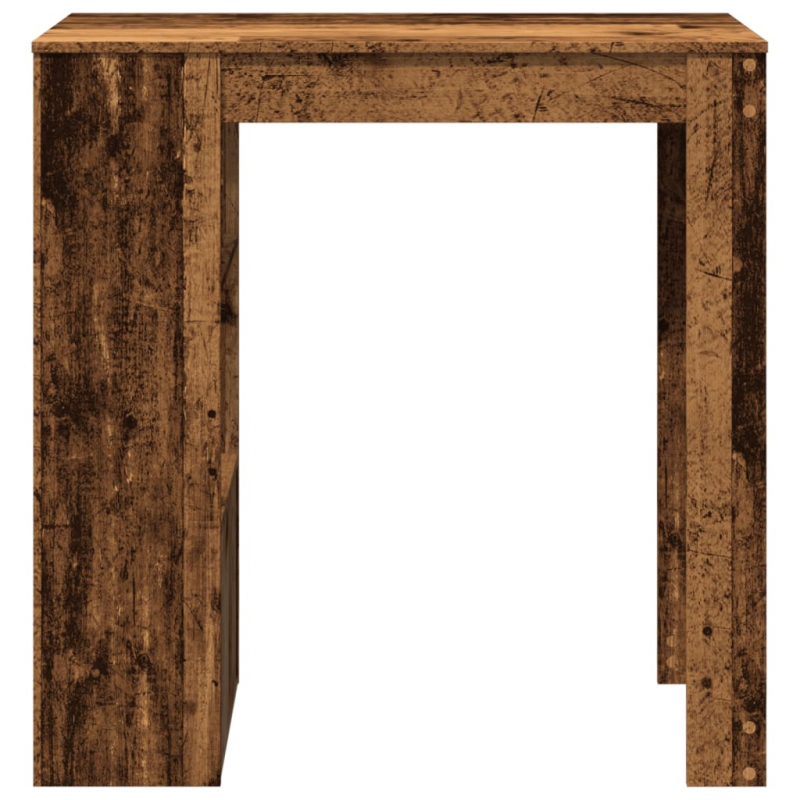 Bartisch mit Regal Altholz-Optik 102x50x103,5 cm Holzwerkstoff