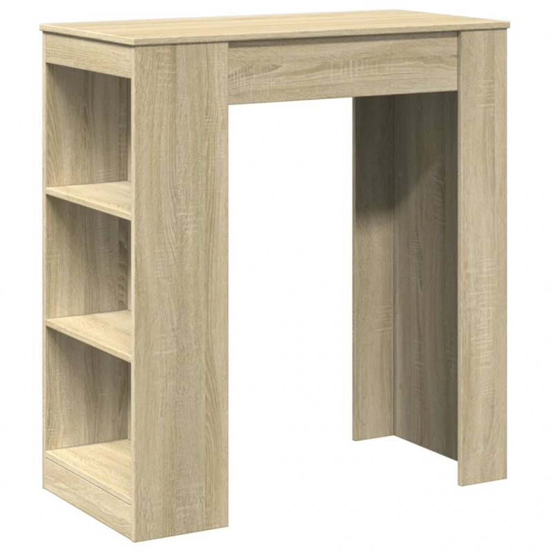 Bartisch mit Regal Sonoma-Eiche 95x47x103,5 cm Holzwerkstoff