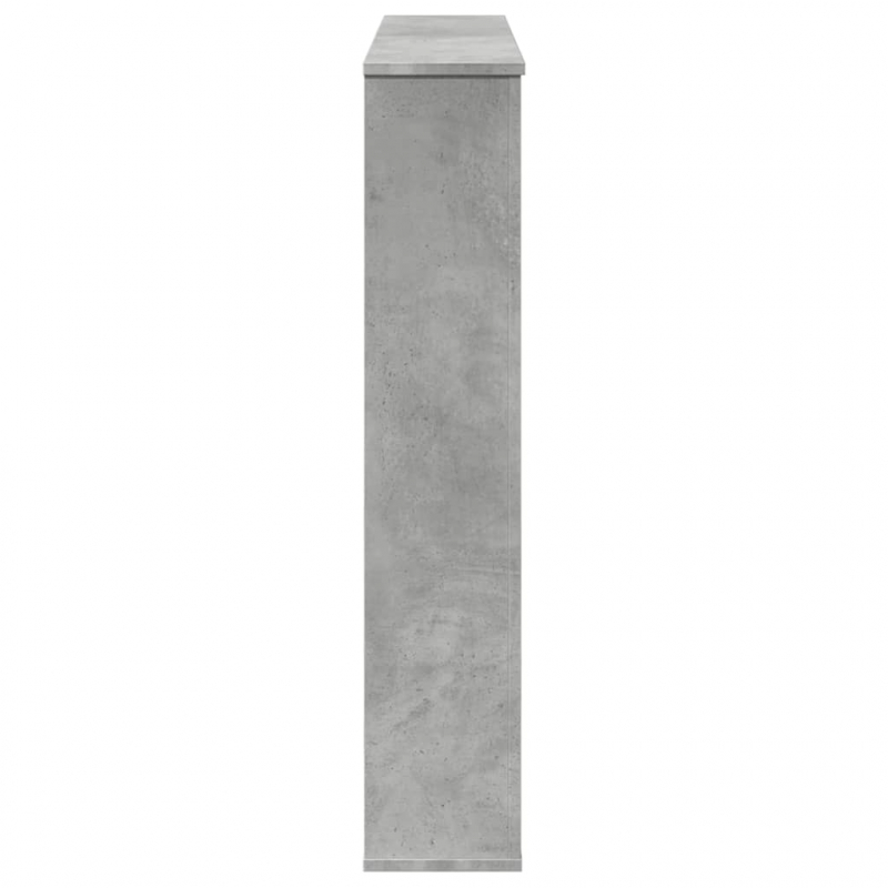 Kaminumrandung Betongrau 100x20x100 cm Holzwerkstoff