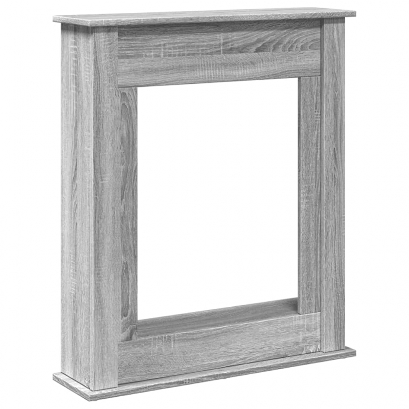 Kaminumrandung Grau Sonoma 75x20x87,5 cm Holzwerkstoff