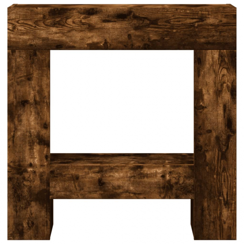 Kaminumrandung Räuchereiche 81x18x82 cm Holzwerkstoff