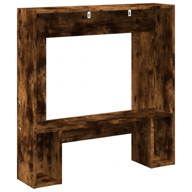 Kaminumrandung Räuchereiche 81x18x82 cm Holzwerkstoff