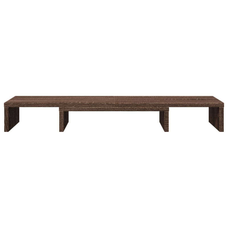 Monitorständer Verstellbar Braun Eichen-Optik 80x24x10,5 cm