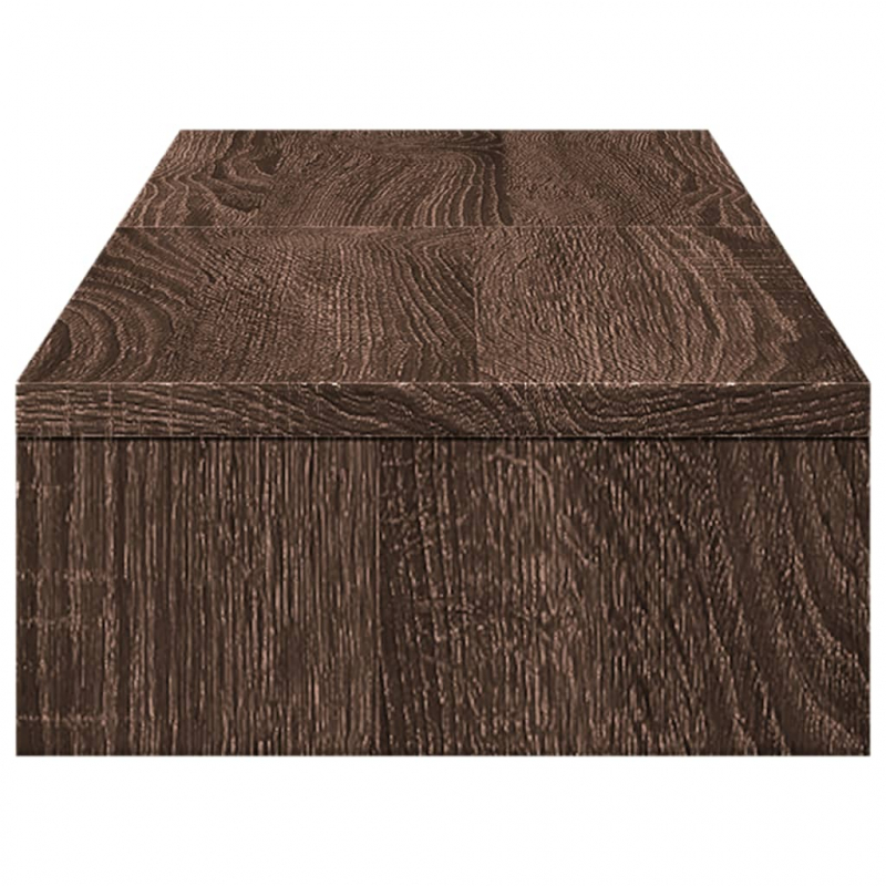 Monitorständer Verstellbar Braun Eichen-Optik 80x24x10,5 cm