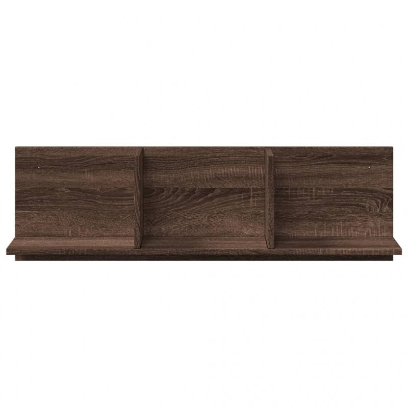 Wandschrank 100x16,5x30 cm Braun Eichen-Optik Holzwerkstoff
