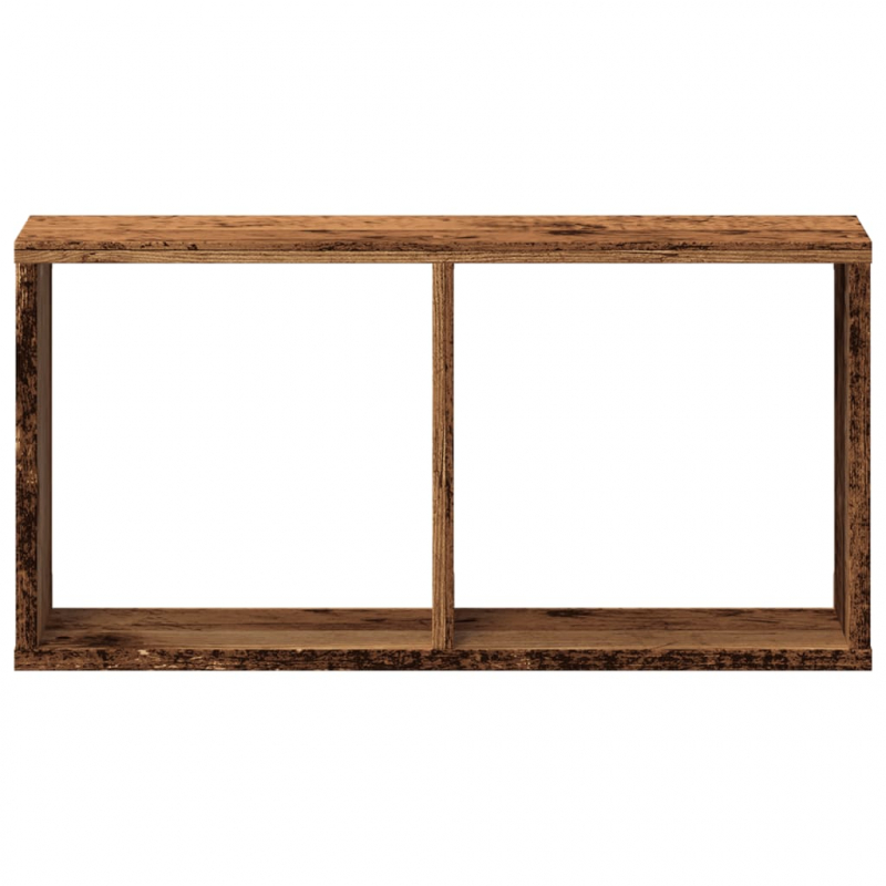 Wandschrank 60x16x30 cm Altholz-Optik Holzwerkstoff