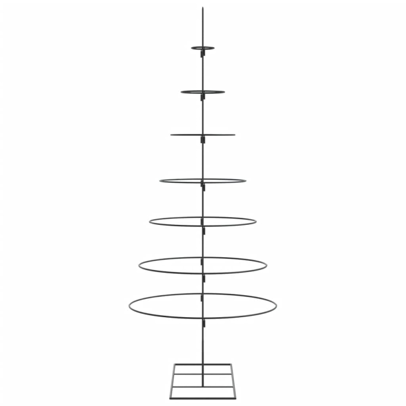 Metall-Weihnachtsbaum für Dekorationen Schwarz 180 cm