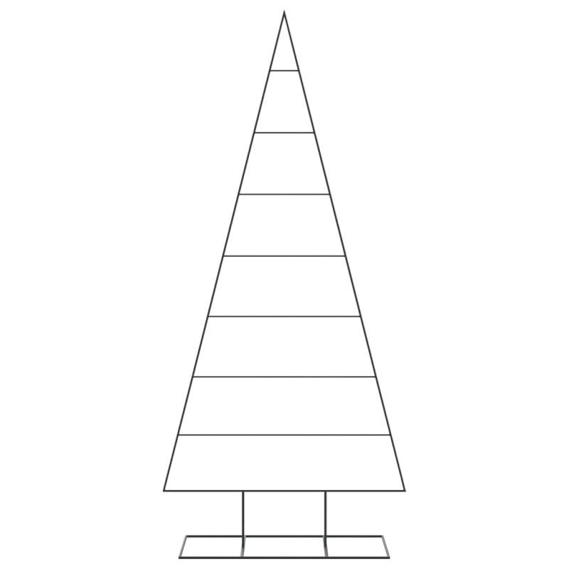 Metall-Weihnachtsbaum zum Dekorieren Schwarz 210 cm