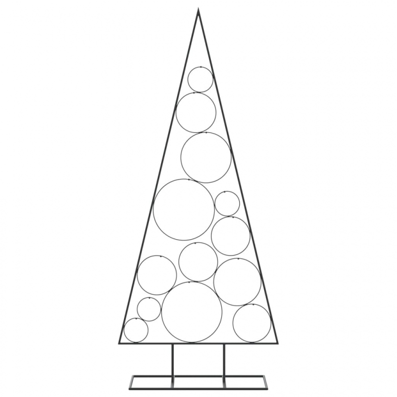 Metall-Weihnachtsbaum für Dekorationen Schwarz 150 cm