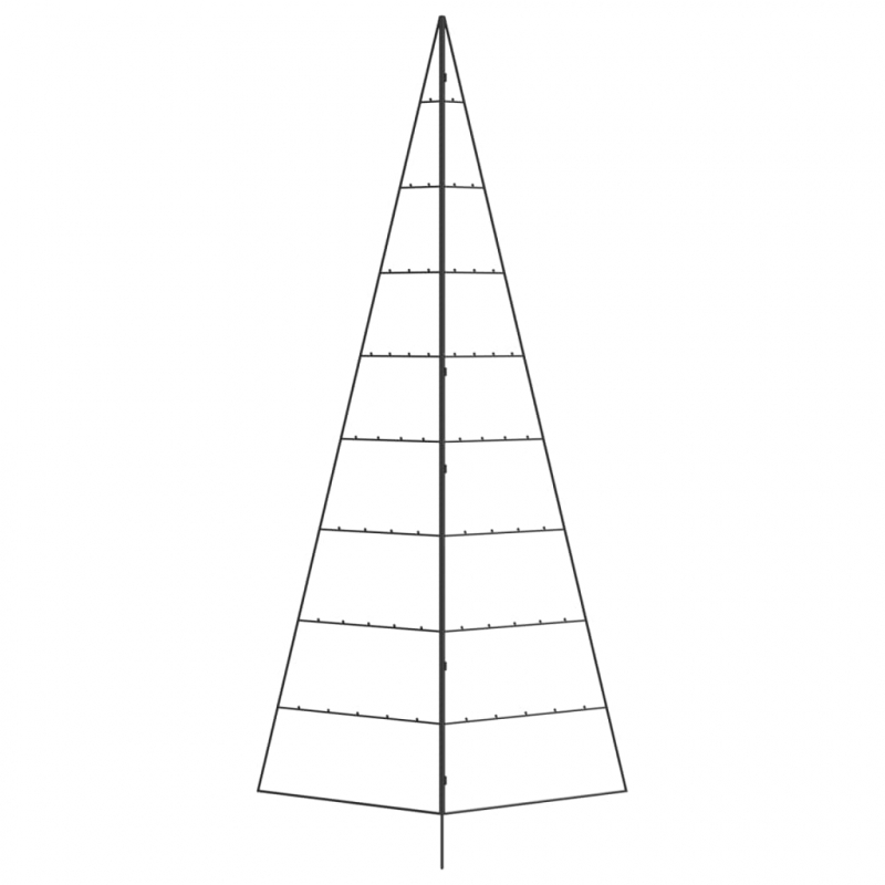Metall-Weihnachtsbaum zum Dekorieren Schwarz 210 cm