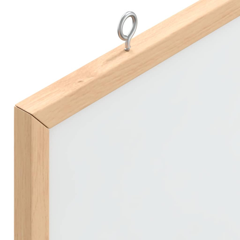 Magnetisches Whiteboard mit massivem Kiefernholzrahmen 40x40 cm