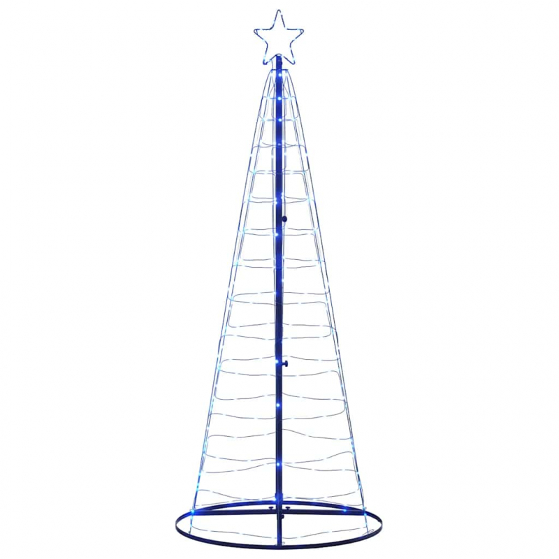 Weihnachtsbaum Kegelform 200 LEDs Blau 182 cm