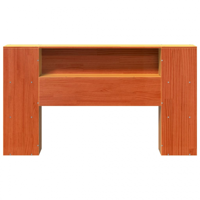 Kopfteil mit Stauraum Wachsbraun 150 cm Massivholz Kiefer