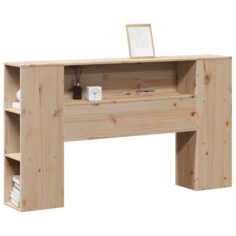 Kopfteil mit Stauraum 120 cm Massivholz Kiefer
