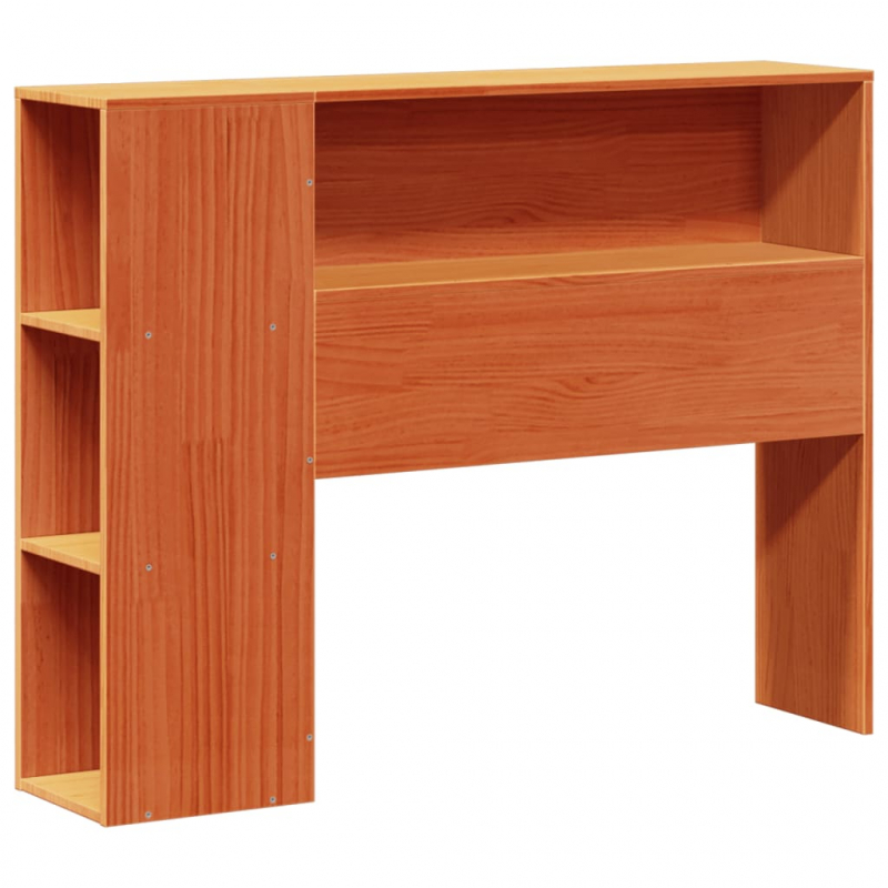 Kopfteil mit Stauraum Wachsbraun 75 cm Massivholz Kiefer