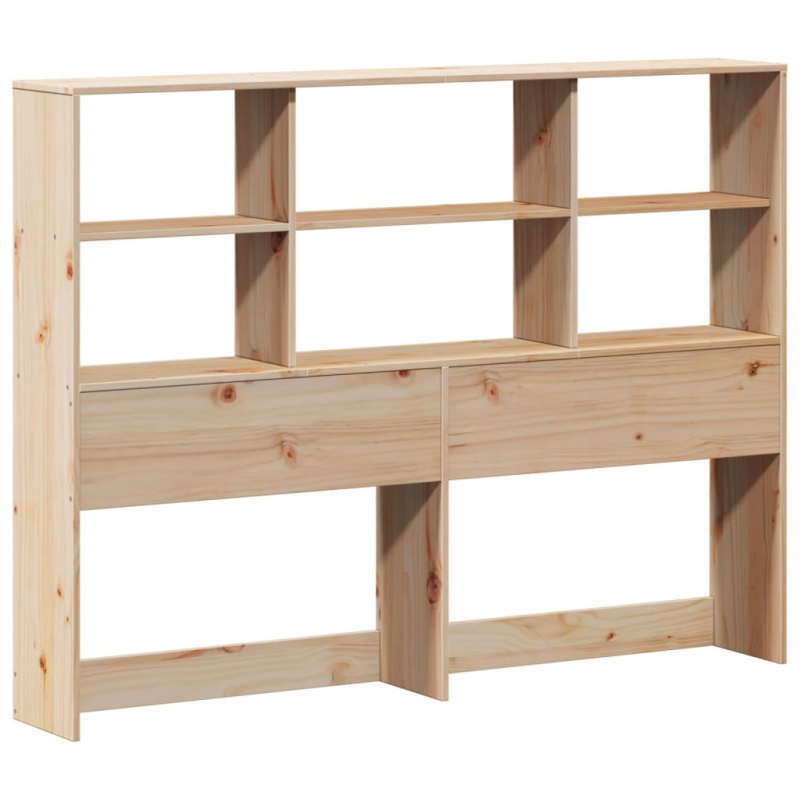 Kopfteil mit Stauraum 120 cm Massivholz Kiefer