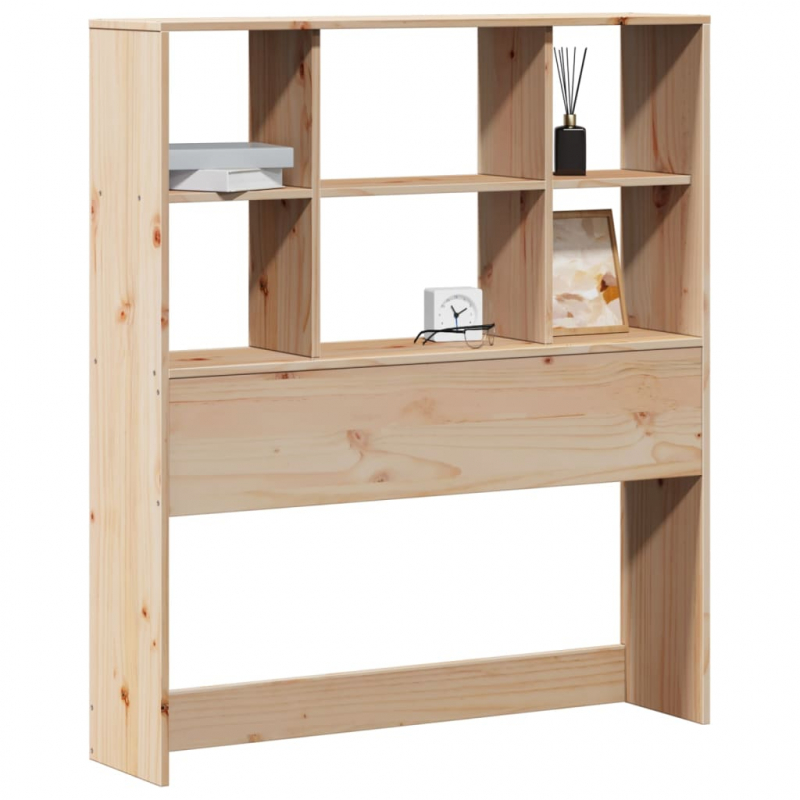 Kopfteil mit Stauraum 100 cm Massivholz Kiefer