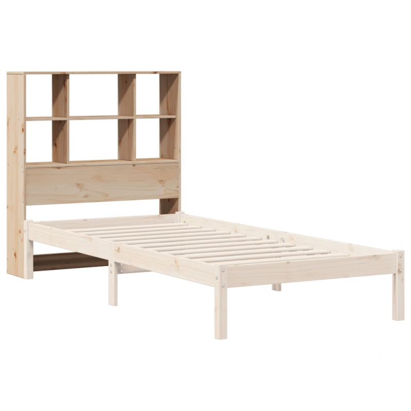 Kopfteil mit Stauraum 100 cm Massivholz Kiefer