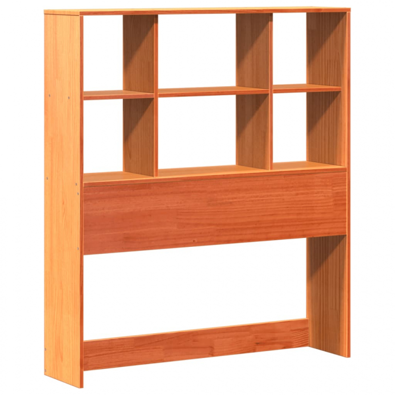 Kopfteil mit Stauraum Wachsbraun 90 cm Massivholz Kiefer