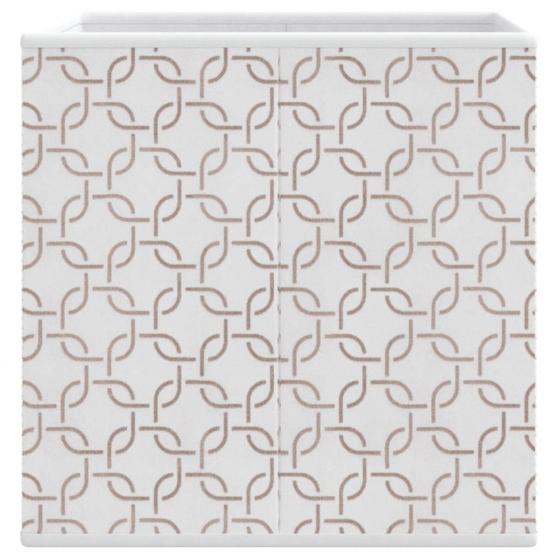 Faltboxen 4 Stk. Creme 32x32x32 cm Vlies