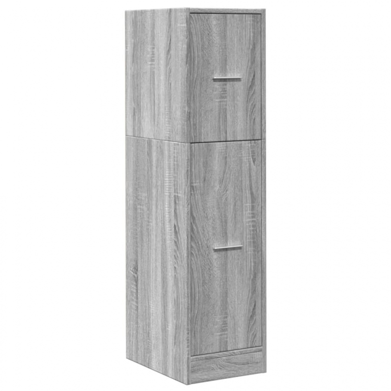 Apothekerschrank Grau Sonoma 30x41x118 cm Holzwerkstoff