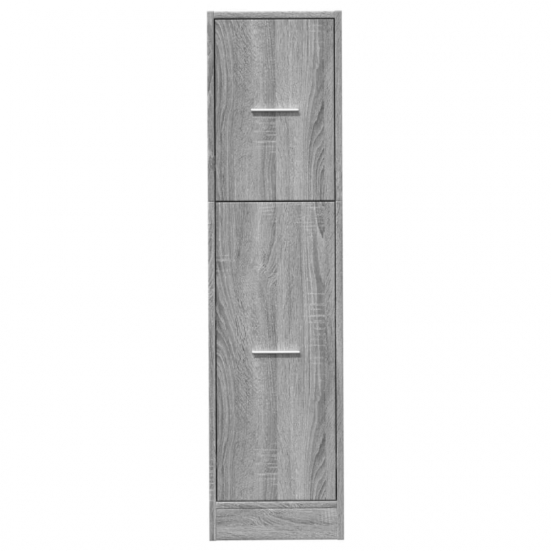 Apothekerschrank Grau Sonoma 30x41x118 cm Holzwerkstoff