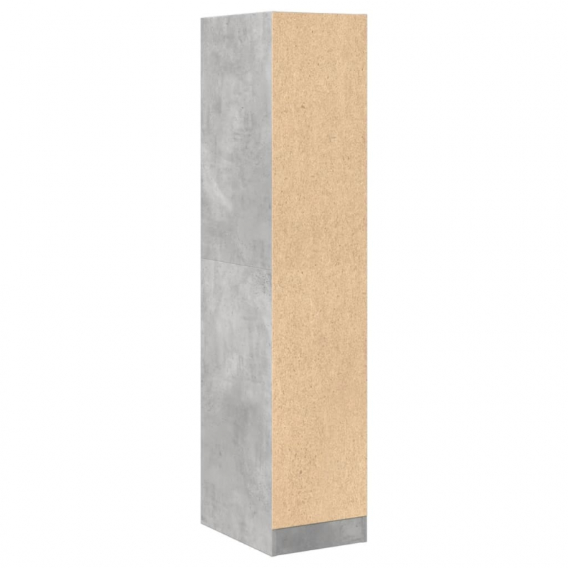 Apothekerschrank Betongrau 30x41x144,5 cm Holzwerkstoff