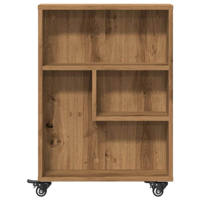 Aufbewahrungswagen Schmal Artisan-Eiche 48x13x68 Holzwerkstoff