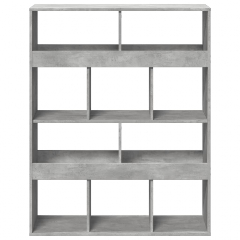 Bücherregal Betongrau 100x33x125,5 cm Holzwerkstoff