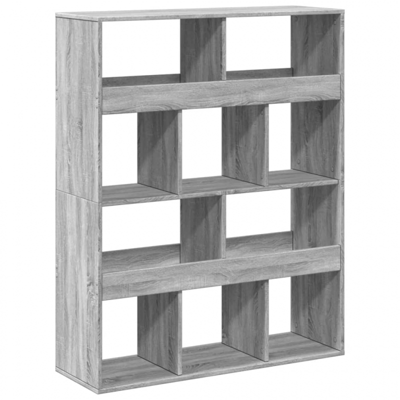 Bücherregal Grau Sonoma 100x33x125,5 cm Holzwerkstoff